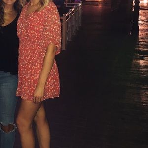 Dee Elly Floral Red Dress!